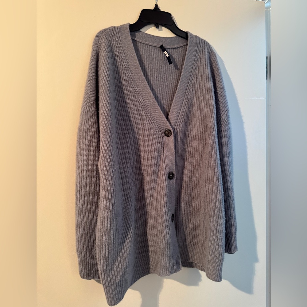 Jenni Kayne Cornflower Blue Cocoon Cardigan Sweater